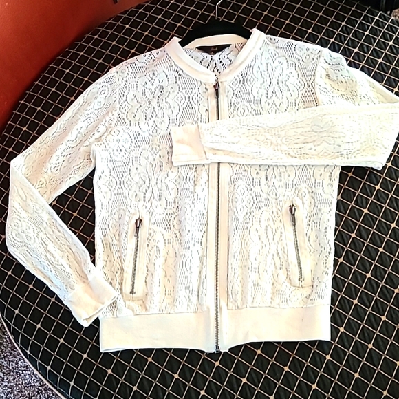 Jack by BB Dakota Tops - Jack Lace Zipper Jacket W/ Pockets!!